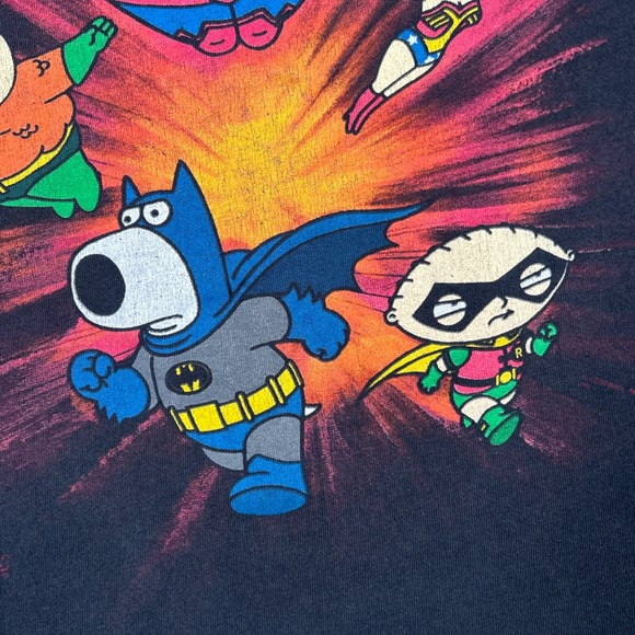 Family Guy T Shirt Mens large Black DC Comics Justice League Mashup - Picture 6 of 15